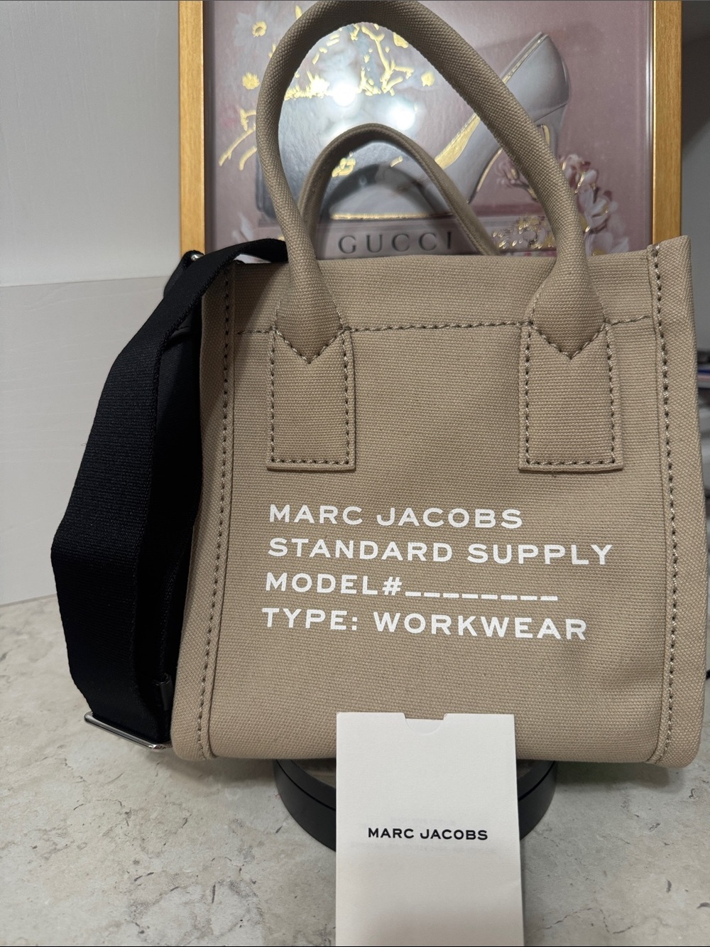Marc Jacobs Beige Canvas Workwear Tote - Small New